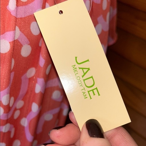 NWT Jade Melodytam Coral Patterned Maxi Dress Size XS - Picture 7 of 15